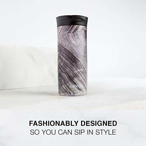 Contigo Huron Couture Vacuum-Insulated Stainless Steel Travel Mug With Snapseal Leak-Proof Lid, Reusable Coffee Cup Or Water Bottle, Bpa-Free, Keeps Drinks Hot Or Cold For Hours, 16Oz White Marble #TOP1