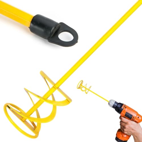 Batedor Misturador de Tinta Argamassa Gesso 80x600mm Para Furadeira | Fertak