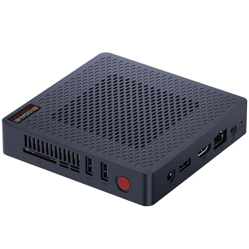 Image of BOSGAME Fanless Mini PC,Intel Celeron N4020 4GB DDR4 RAM 64GB eMMC,Micro Desktop Computer Support HDMI&VGA,2.4 /5G WiFi,BT5.0,Gigabit Ethernet for Business, Home