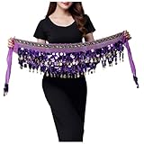 EXQUISITES DESIGN: Auf dem Belly Sequins Dance Gürtel befinden sich viele kleine Pailletten, neben der Bandage befinden sich auch kleine Pailletten, wodurch sie beim Tragen in jedem Blickwinkel funkeln die Aufmerksamkeit des Publikums auf sich ziehen.