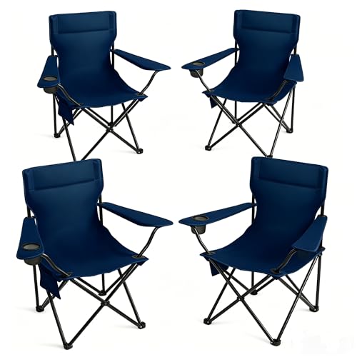 Silla de camping portátil Foristrail modelo Portable Camping Chair color azul marino