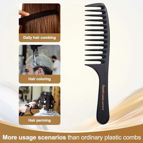 Peine profesional ancha de dientes separados negro Perfehair miniatura 5