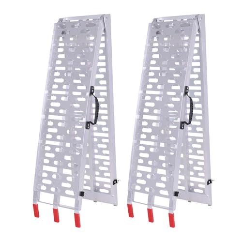 2 rampas de aluminio para motos y ATV 7.3 ft plegables miniatura 1