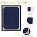 Certificate Holders 8.5x11 Inch Navy Blue 5 Pack Diploma Cover Certificate Covers with Gold Foil Border Certificate Folders for Letter Size 8.5x11 in Graduation Award Cardstock Certificates Documents