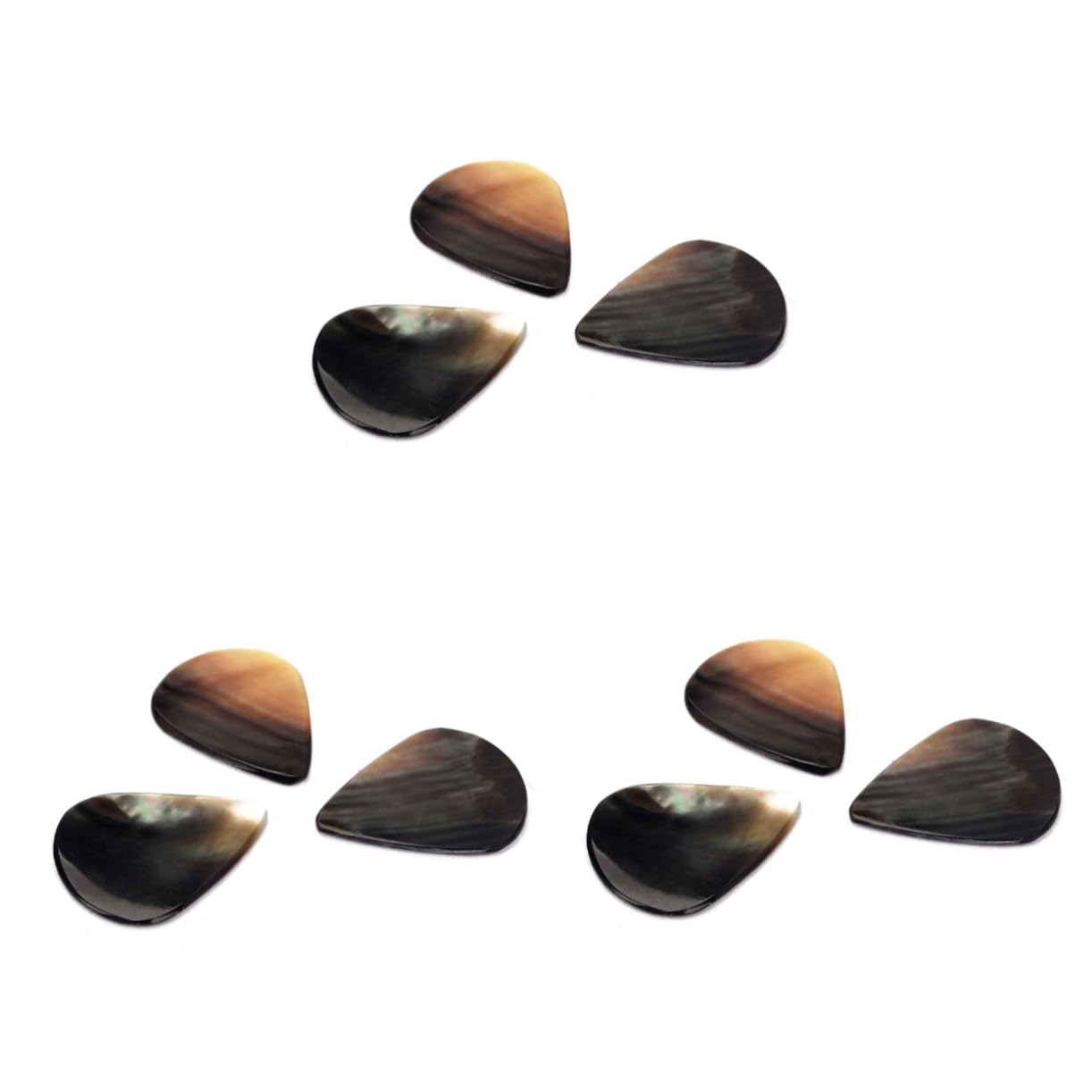 Toyvian 9piezas Púas De Guitarra De Concha Natural Para Guitarra y Ukelele Sonido Auténtico y Estilo Elegante