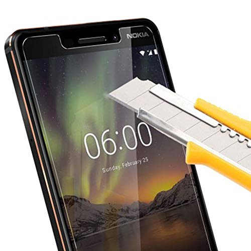 Protections écran Verre Trempé Pour Nokia 6.1 - Lot De 2 Films, Dureté 9H, Anti-rayures