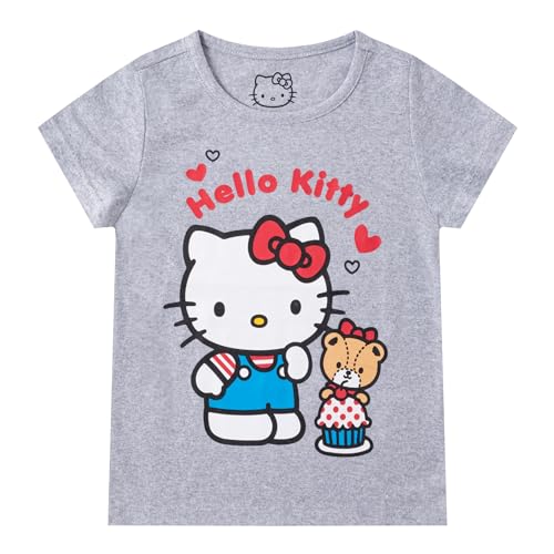 Image of Hello Kitty Sanrio Girls 3 Pack Short Sleeve T-Shirt for Little and Big Kids