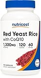 Nutricost Red Yeast Rice with CoQ10 1300mg, 120 Capsules, 60 Servings - Non-GMO, Gluten Free