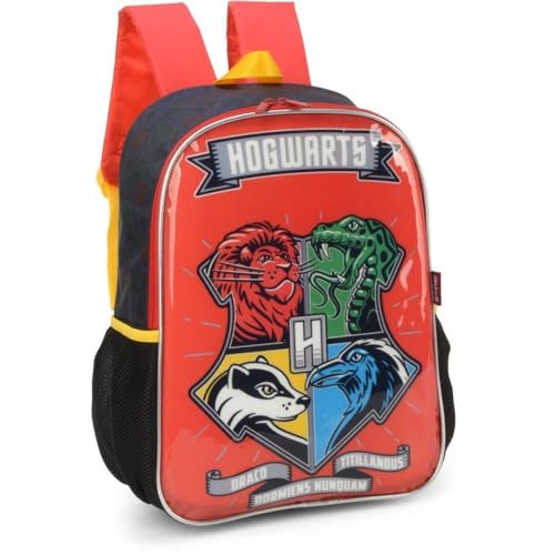 Mochila Escolar, Infantil, Harry Potter, G, Vermelha - Luxcel