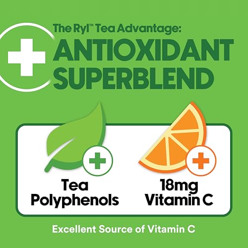 Ryl Green Iced Tea &ndash; Antioxidant Superblend, No Artificial Ingredients, Zero Sugar, Zero Calorie, Low Carb, Non-GMO, Kosher, Gluten Free, Made in the USA, 12-Pack, 16 Fl Oz