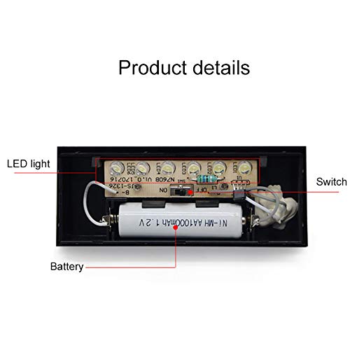 Luz digital de número solar LCAZ, luz de LED para casa, números de casa, placa de sinalização de end