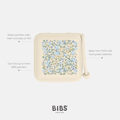 Miniatura 4 de Bibs Liberty Estuche Portachupetes Bibs, Para Guardar Y Transportar Chupetes, Se Pueden Guardar Hasta Tres Chupetes, Material De Grado Alimentario Al 100 Sin Bpa, Talla Única, Eloise Ivory