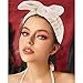 VELSCRUN 6 Pack Spa Headband, Makeup Headband, Face Wash Headbands, Skincare Headbands, Brown Sponge Hair Band Bow Tie Spa Head Band for Washing Face Wristband Set Hair Accessories for Women