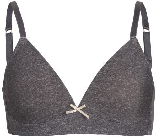 Nicole Miller Girls Training Bras - 4 Pack Molded Microfiber A-Cup Bra, Adjustable Straps - No Wire Bra for Girls (30A-36A)4