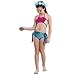 ShiyiUP 3pcs Traje de Baño de Cuello Hálter con Cola de Sirena...