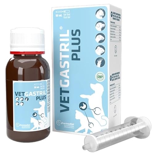 VETGASTRIL Plus Protector Gástrico VETGASTRIL para Perros, Gatos de Todas Las Razas y Edades. Vet GASTRIL (50ML)