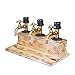 Vatertag Alkohol Alkohol Whisky Holz Spender Wasserhahn Form für Party Abendessen Alkohol Spender Professionelle Alkohol Spender Station (Verdreifachen)