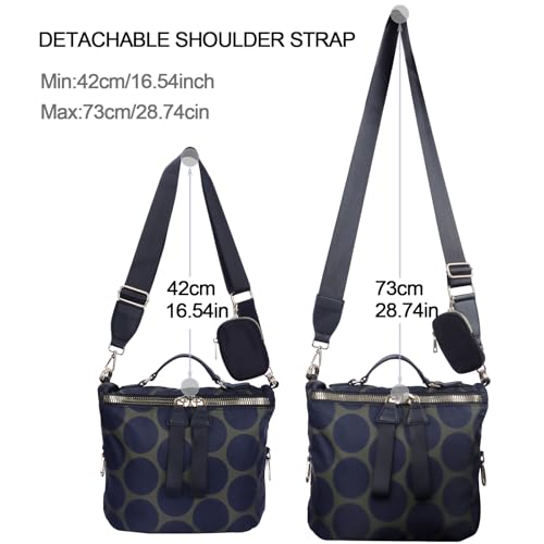 Nylon Crossbody Handbag for Women Anti-theft Purse Shopping Tote Bag Lightweight Shoulder Bag4