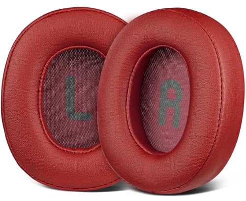 Image of SOULWIT Earpads Replacement for JBL Tune 700(700BT) /710(710BT) /720(720BT) /750(750BT,750BTNC) /760(760NC) /770(770NC) Headphones, Ear Pads Cushions with Softer Noise Isolation Foam (Red)