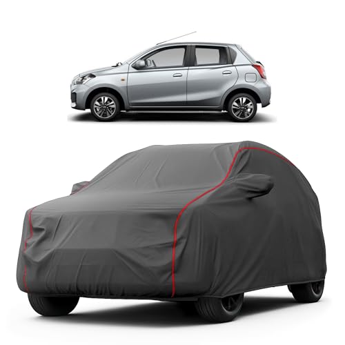 Image of Heavy-Duty Car Cover for Compatible with Datsun GO (2016 to 2025 All Models) Deluxe Car Protection Cover - Waterproof & UV-Resistant All-Season Exterior Protection