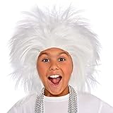 Amscan Crazy Party Wig Costume, White