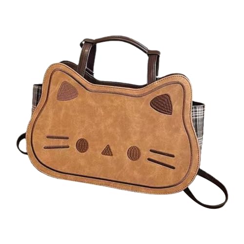 Sac à main en cuir avec motif chat élégant pour femme raffinée