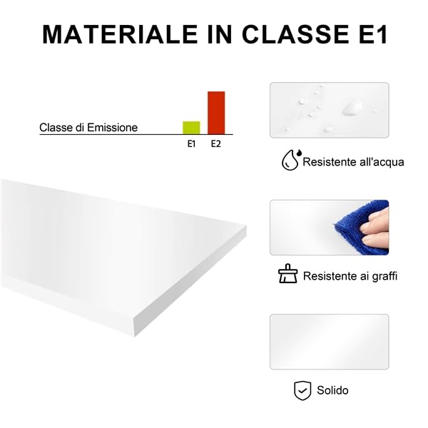 Yaheetech Mobile da Bagno Salvaspazio Alto e Stretto Carrellino Salvaspazio Mensola Nicchia con Ruote Organizzatore Mobiletto da Terra Porta Carta Igienica 50 × 17 × 58 cm Bianco