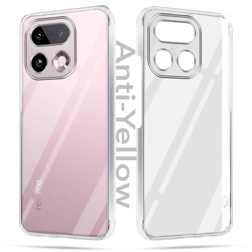 Image of Jkobi Lifetime Anti-Yellow Clear Back Cover Case for Realme 16 Pro Plus 5G (Sleek Hard Crystal | Shockproof and Camera Protection)