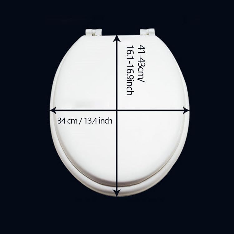 UO Thickened EVA Foam Toilet Seat - U-Shaped, Old-Fashioned, White - Image 3