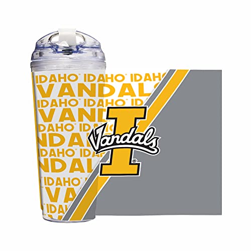 Gobelet Idaho Vandals 710 ml double paroi avec paille - 2