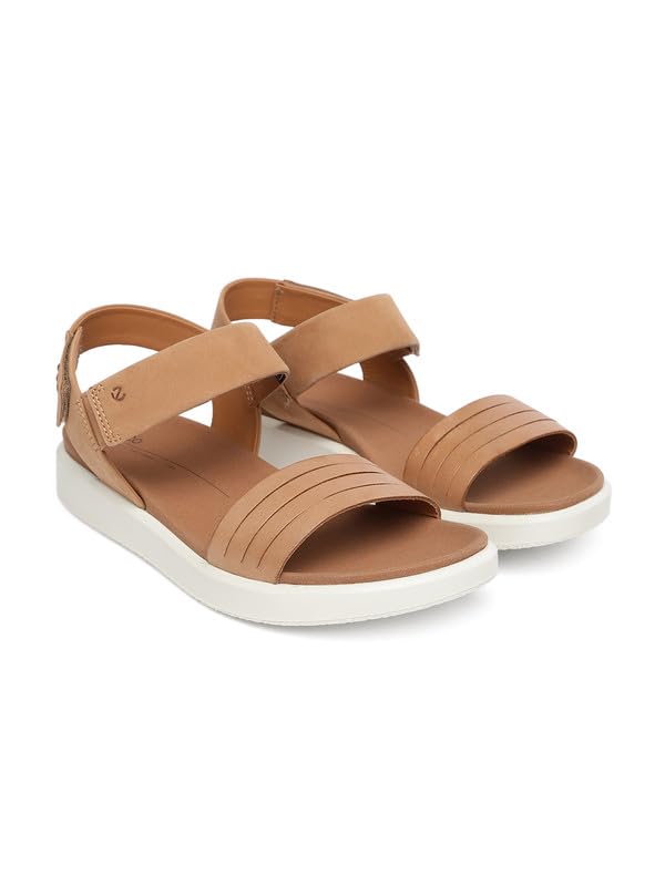 Image of ECCO Flowt Brown Women Flat Sandal