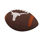 Logo Brands NCAA Texas Longhorns Team Stripe Official-Size Composite Football, Brown