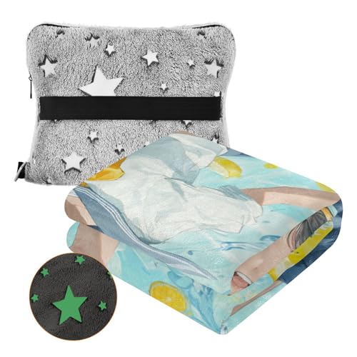 Manta cómoda para sofá transpirable con estampado anime y limón fresco 4