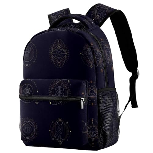 Sac à dos d'école géométrique multicolore pour ados et enfants | 40cm