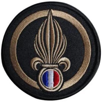 French Foreign Legion Embroidery Patch Military Tactical Morale DIY Emblem Tool Gear Applique with Hook Embroidered Patch (4pc)