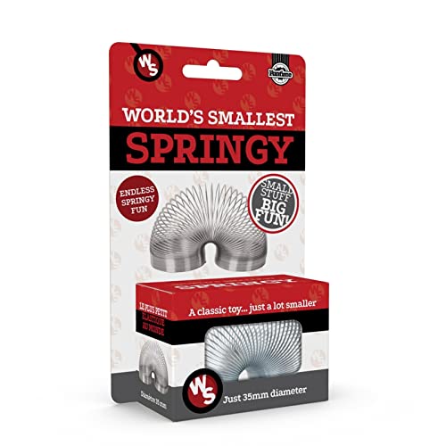 Funtime Gifts 10640 World's Smallest Springy Metal Spring, Silver, One Size