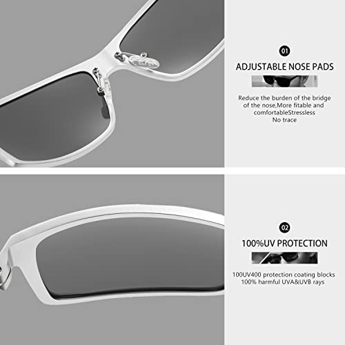 Image of DUCO Sunglasses Men Polarized Sports Sunglasses for Driving Golfing Fishing Shades UV400 Protection 8202