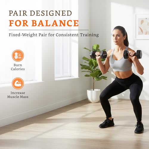 Image of Amazon Brand - Solimo Vinyl Dumbbell