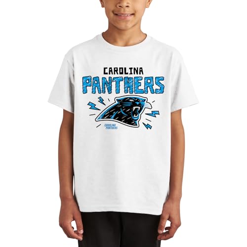 Carolina Panthers Doodle - NFL Youth Short Sleeve Fan T-Shirt for Boys & Girls