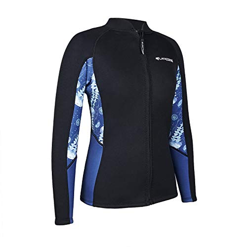 Layatone Wetsuit Top Men Women 3Mm Neoprene Jacket, Optional Neoprene/Lycra Sleeve Wetsuit Jacket For Surfing Diving Snorkeling Canoeing #TOP7