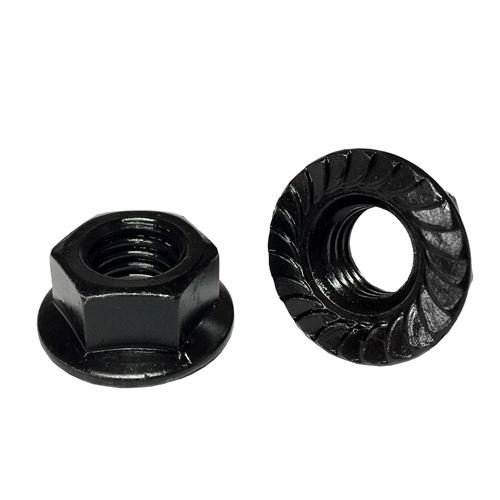 (30) 5/16-18 Hex Serrated Flange Nuts Grade 8 Plain & Oil
