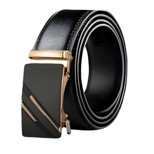 Cinto Social Masculino Executivo Em Couro Fivela Automática
