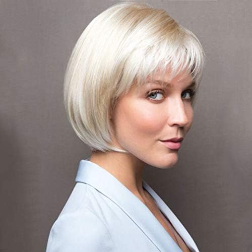 Perruque synthétique grise pour masquer la perte de cheveux avec style et volume - 2