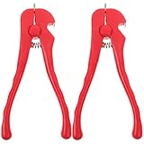 SMASOLO Set 2 Pezzi Apriscatole Pinze per Molluschi in Plastica Resistente Morsetto per Apertura Gusci di Vongole e Ostriche Utensile da Cucina Comodo e Veloce per Uso Manuale