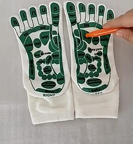 White Reflexology Socks Set3