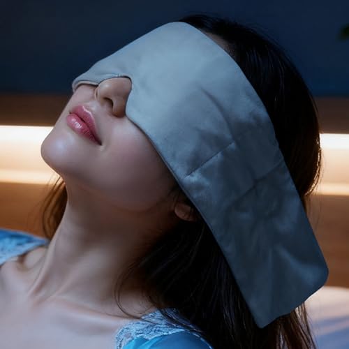 Antifaz para dormir de doble cara suave reversible con diseño ergonómico 2