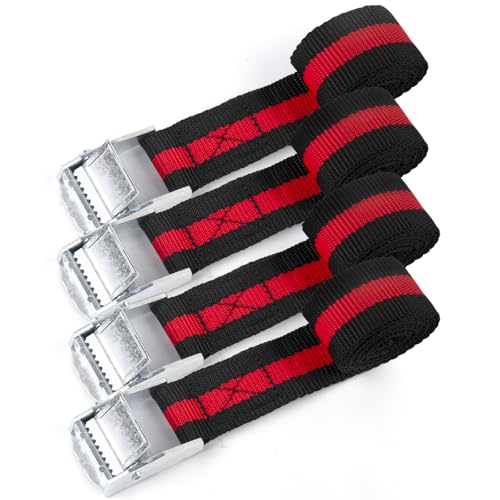 MEGAVOW Cinchas de Amarre, Eslingas de Amarre, Resistente a 250 kg, Cinchas de Amarre Pequeñas Rapido, Correa de Fijación para Motos Bicicletas Camiones