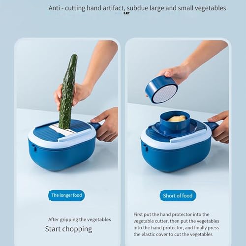Cortador multiusos para verduras con contenedor miniatura 4