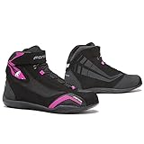 FORMA Damen Genesis Lady Motorradstiefel, Schwarz Fuchsia