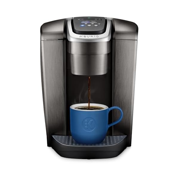 Keurig K-Elite Single Serve K-Cup Pod Coffee Maker, with Strength and Temperature Control, Iced Coffee Capability, 8 to 12oz Brew Size, Programmable, Brushed Slate